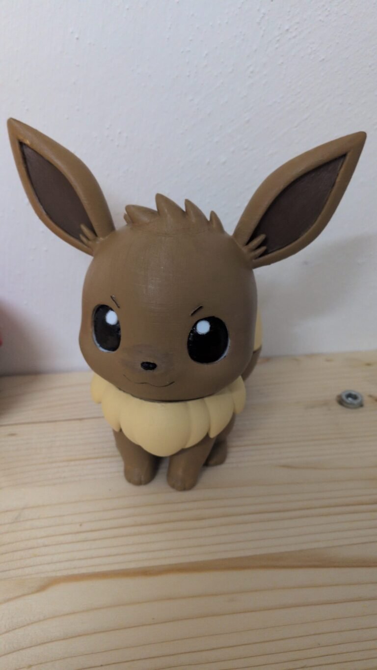 Figura in PLA stampata in 3D e rifinita a mano, realizzata su richiesta del cliente